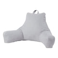 Jumbo Cement Gray Polyester Bed Rest Pillow