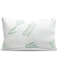 King Size Bamboo Pillow, Memory Foam Bed Pillows with Washable Pillowcases, King
