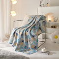 Cozy Fleece Throw Blanket, Gray Paw 50" x 60", All Ages