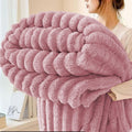 Faux Fur Throw Blanket for Couch, Soft and Thick Double Layer Throw Blanket, Lightweight Plush Fuzzy Luxury Winter Bl...