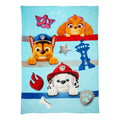 Kids Blue Print Fleece Bed Blanket, Twin/Full