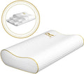 Queen Memory Foam Pillow + Extra Pillowcase, Bed Pillow for Neck & Shoulders for Adult