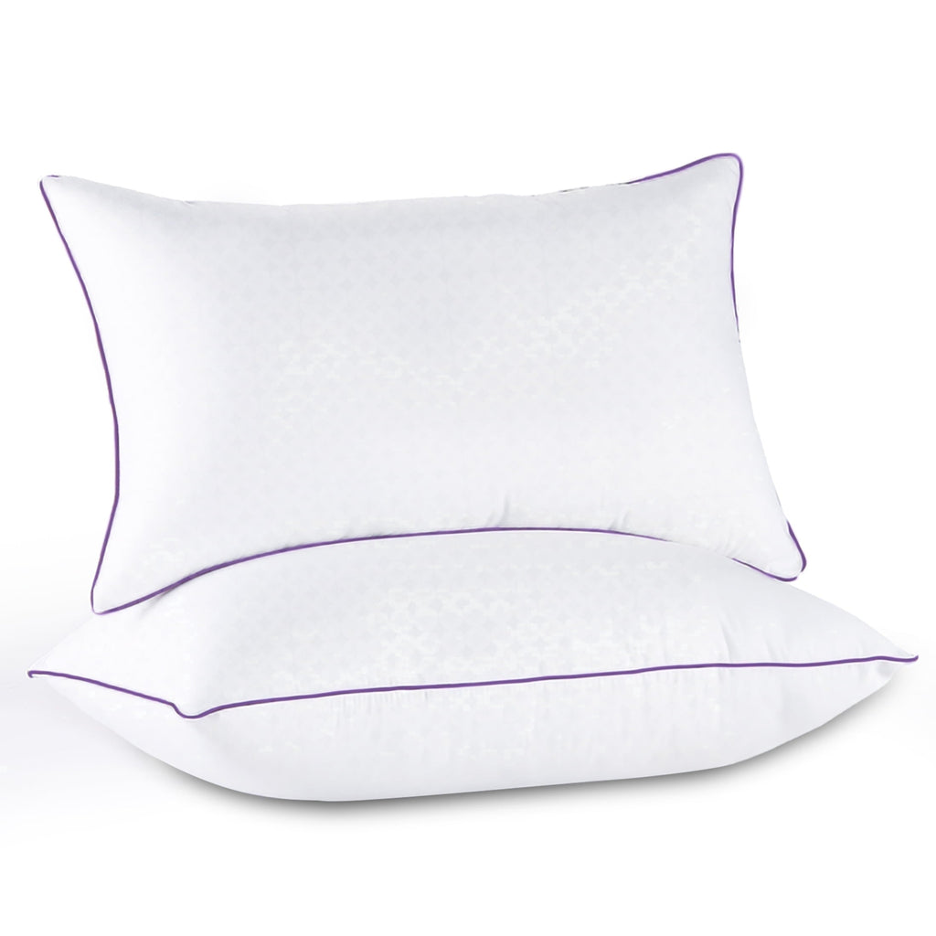 Pillows Standard Size Set of 2, Hotel Down Alternative Sleeping Bed Pillows for Side Back Stomach Sleepers