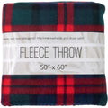 Single Plaid Color 60"L x 50"W Fleece Throw Blanket for Fall, Winter, Spring, Summer, Men, Women, Children & Pets in ...