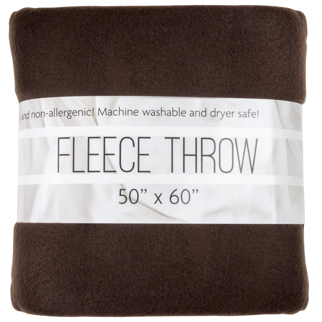 Single Solid Color Hypoallergenic 60”L x 50”W Fleece Throw Blanket for Fall, Winter, Spring, Summer, Men, Women, Chil...