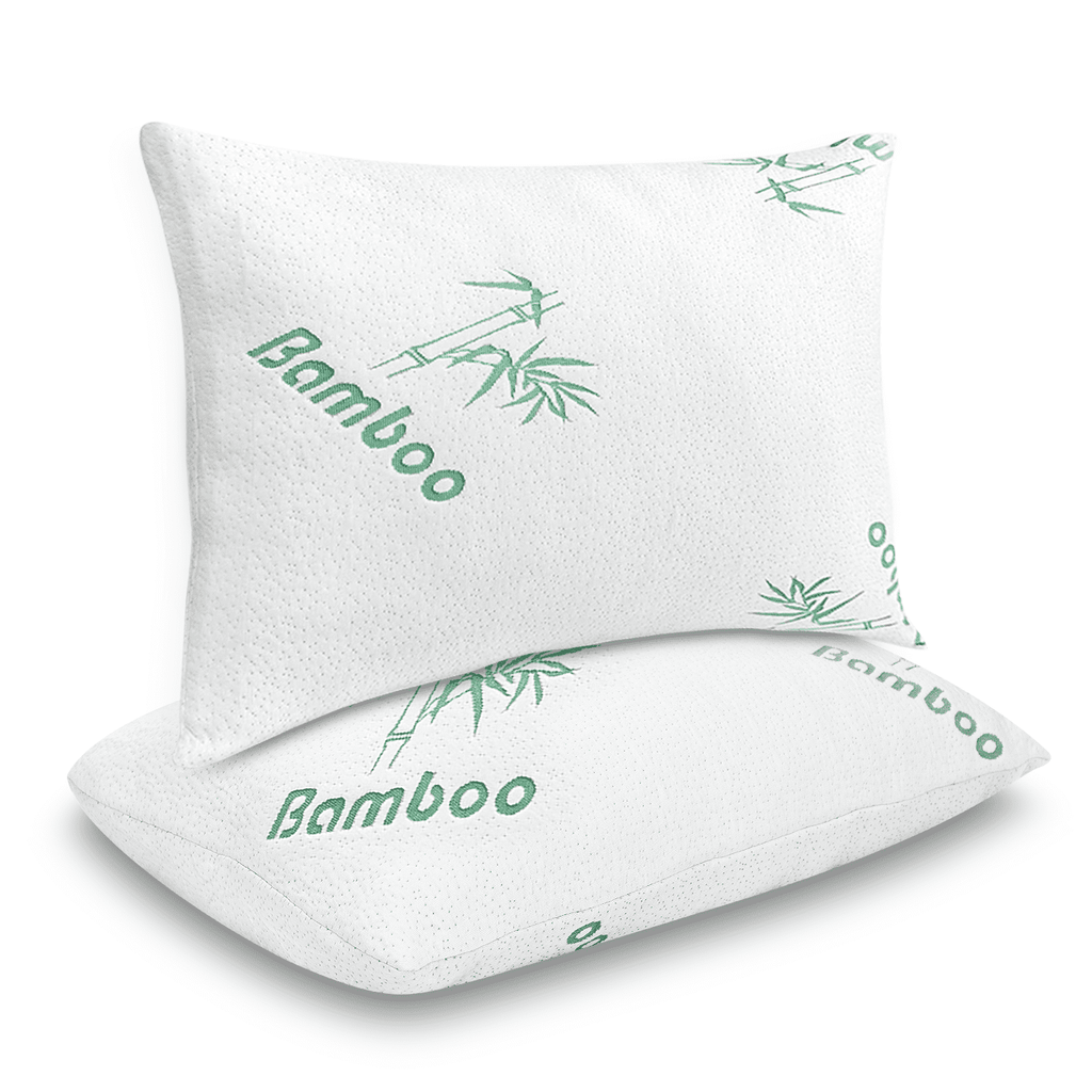 Memory Foam Pillows Queen Size Set of 2 - Cooling Bed Pillows for Sleeping - Back, Stomach, Side Sleeper Soft, Comfy ...