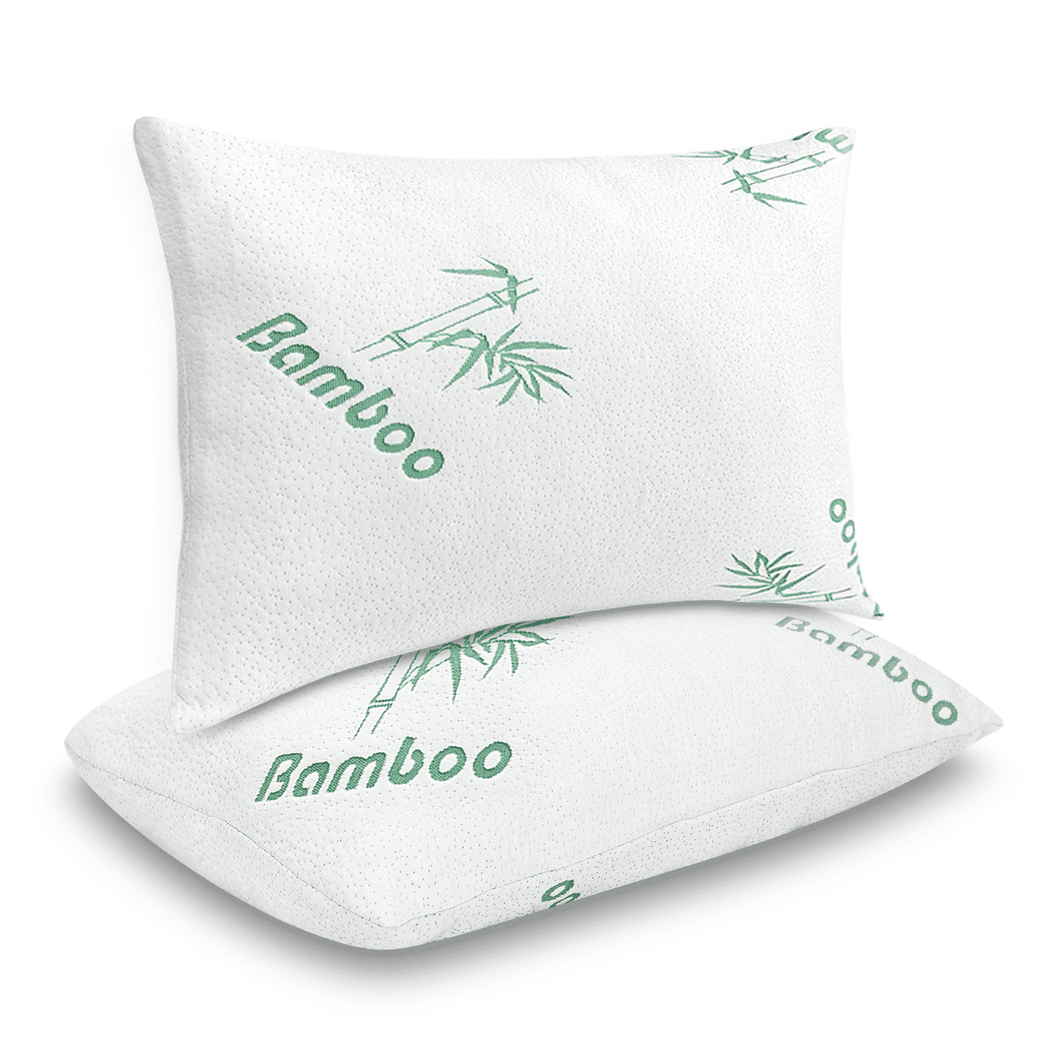 Memory Foam Pillows Queen Size Set of 2 - Cooling Bed Pillows for Sleeping - Back, Stomach, Side Sleeper Soft, Comfy ...