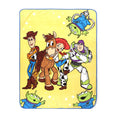 Space Kids Throw Blanket, Soft Coral Fleece, Yellow, 46" x 60"