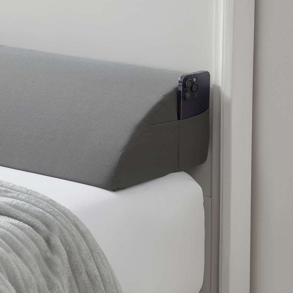 Bed Wedge Pillow for Headboard, Mattress Gap Filler Headboard Pillow, Queen Size