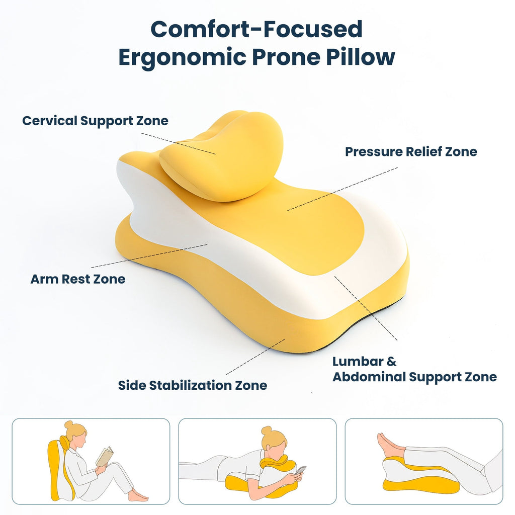 Memory Foam Reading Pillow, Multi-Position Support Bed Pillow for Petite Adults, Reading Tools, Fun Couple Pillows Pr...