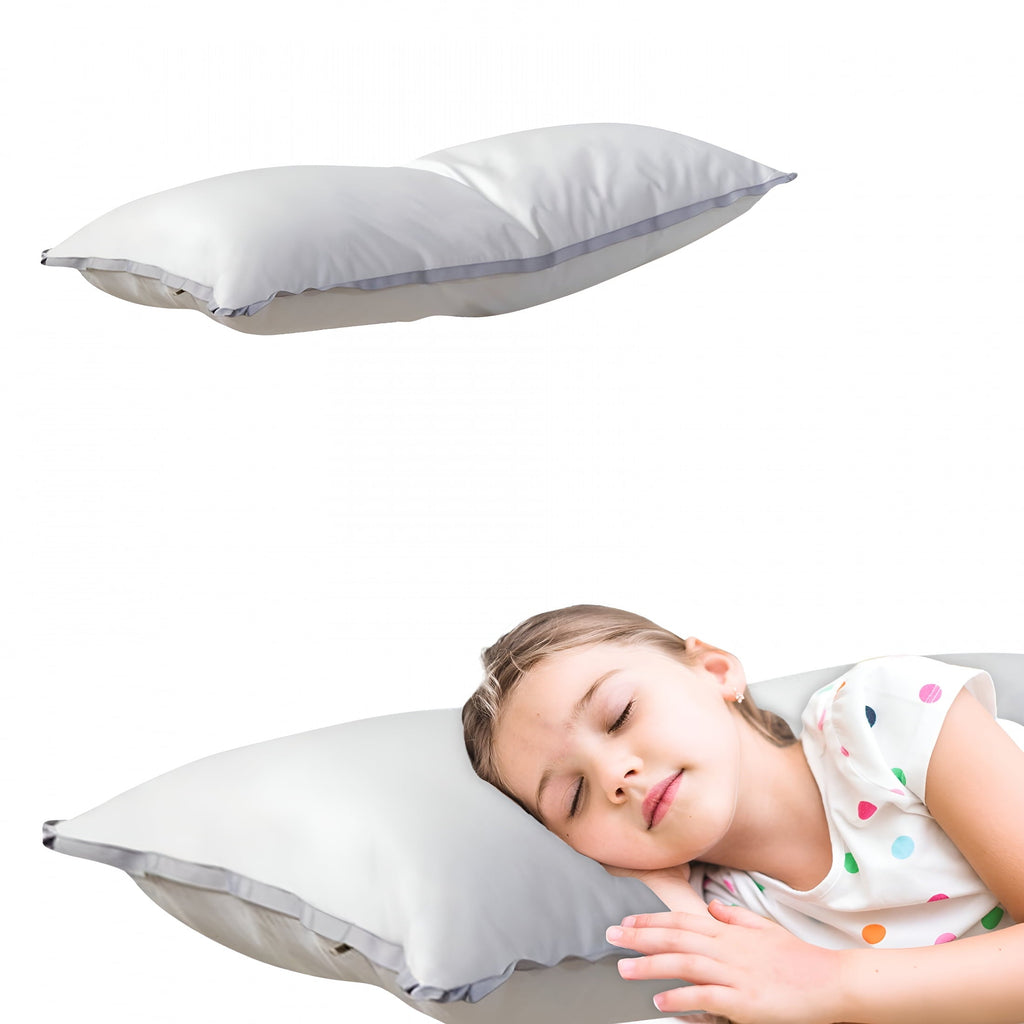 Flat Pillows for Sleeping Thin,Ultra Thin Pillow,Adjustable Shredded Memory Foam Pillows for Side,Back,Stomach Sleepe...