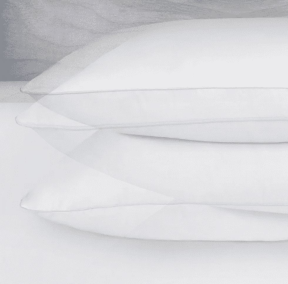 Queen Microfiber Polyester Bed Pillows Hypoallergenic (2 Count)