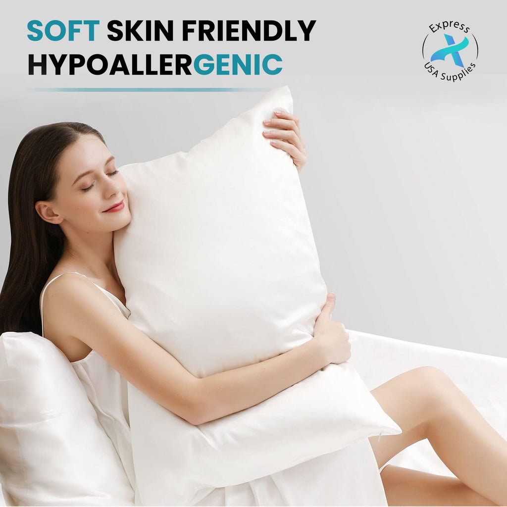 2-Pack Standard Bed Pillows – Soft, Breathable & Hypoallergenic for Better Sleep