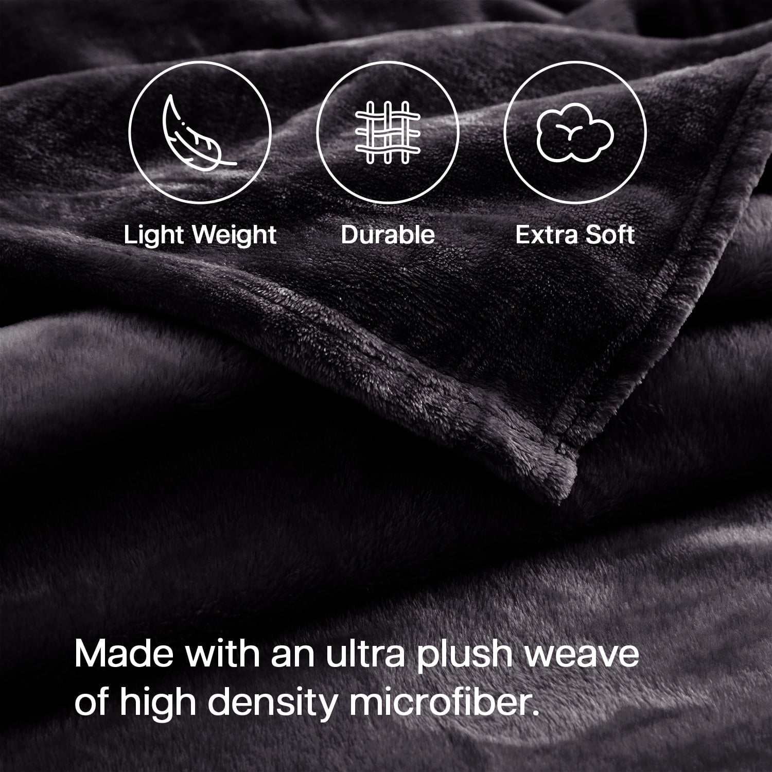 Microplush Fleece Blanket Cozy for Bed and Throw Cozy for Bed and Throw 310 GSM Soft Microfiber Lightweight Warm Fluf...