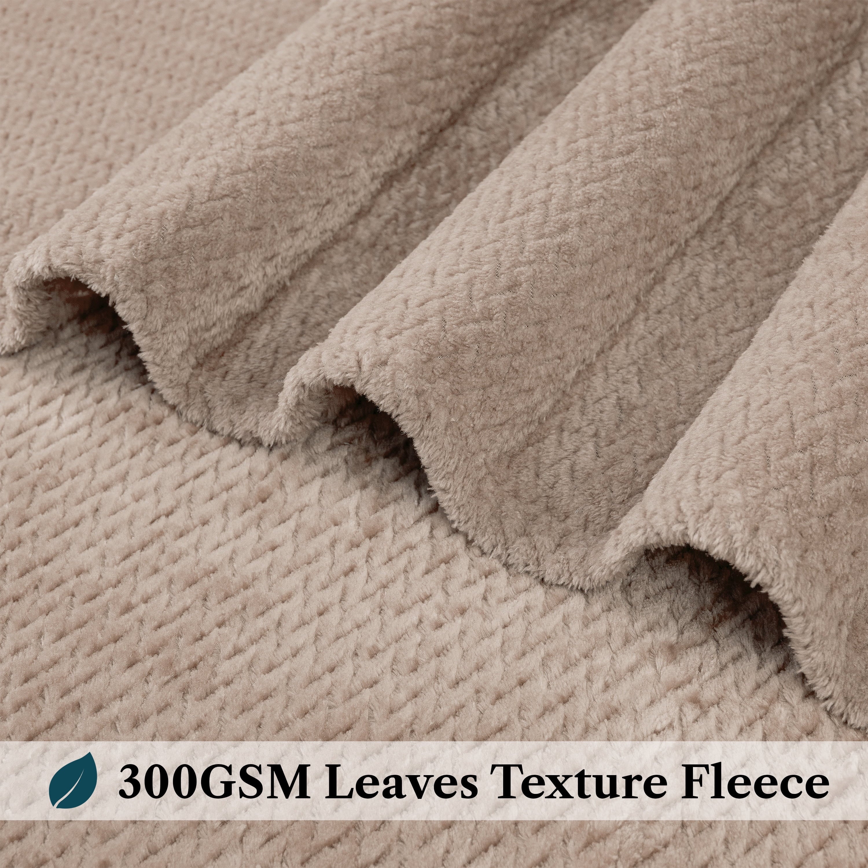 Soft Fleece Taupe Tan Throw Blanket for Couch, Lightweight Plush Warm Blankets for Bed, Fuzzy Cozy Flannel Blanket Th...