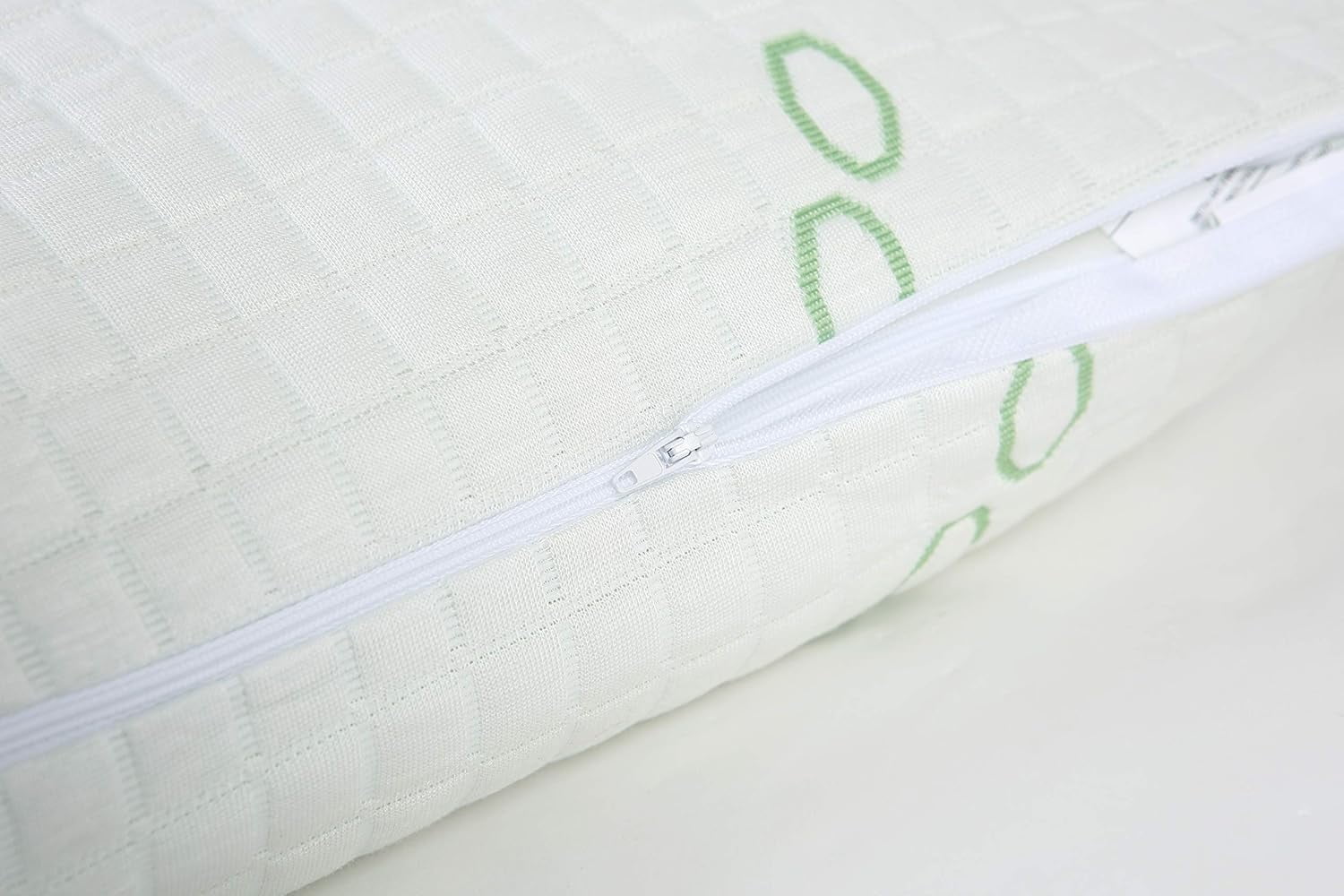 Queen Size Bamboo Pillow, Memory Foam Bed Pillows with Washable Pillowcases, Queen