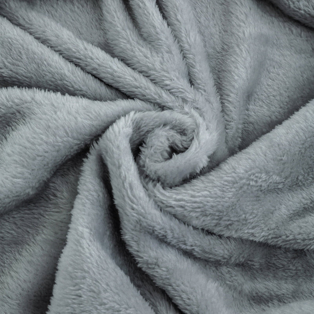 Super Soft Plush Blanket, Gray, Twin, Adult/Teen