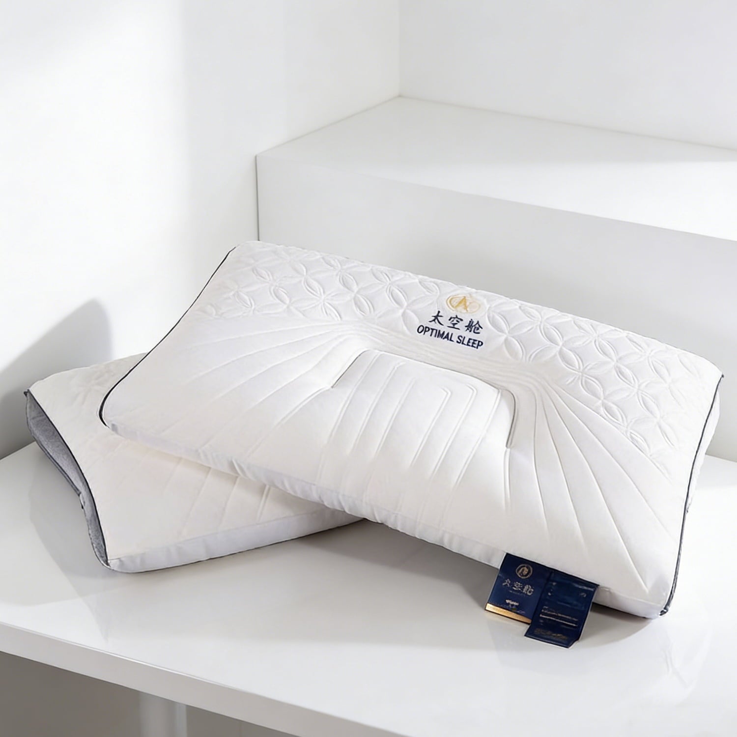 2-Pack Space Capsule Bed Pillow (29.13" x 18.9") - Plush and Supportive