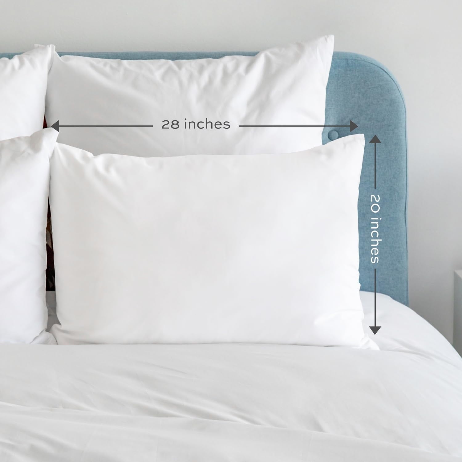 Bed Pillows for Sleeping 2 Pc Set, Queen Size Pillow Side Sleeper Set, Down Alternative Luxury Hotel Soft Pillow 28x2...