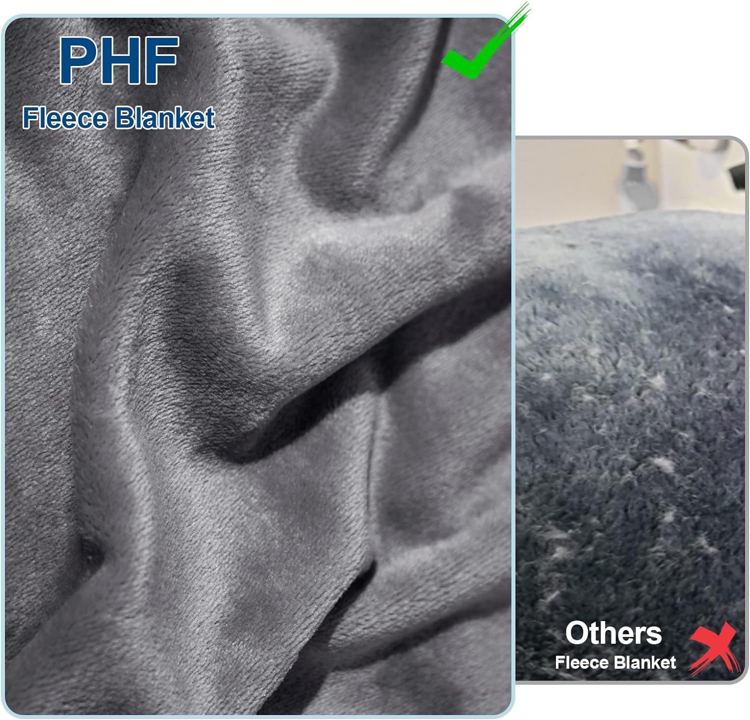 Fleece Throw Blanket, Fuzzy Soft Lightweight Blankets for Bed, Sofa, Suitable for All Season, Grey, 50x60 inches