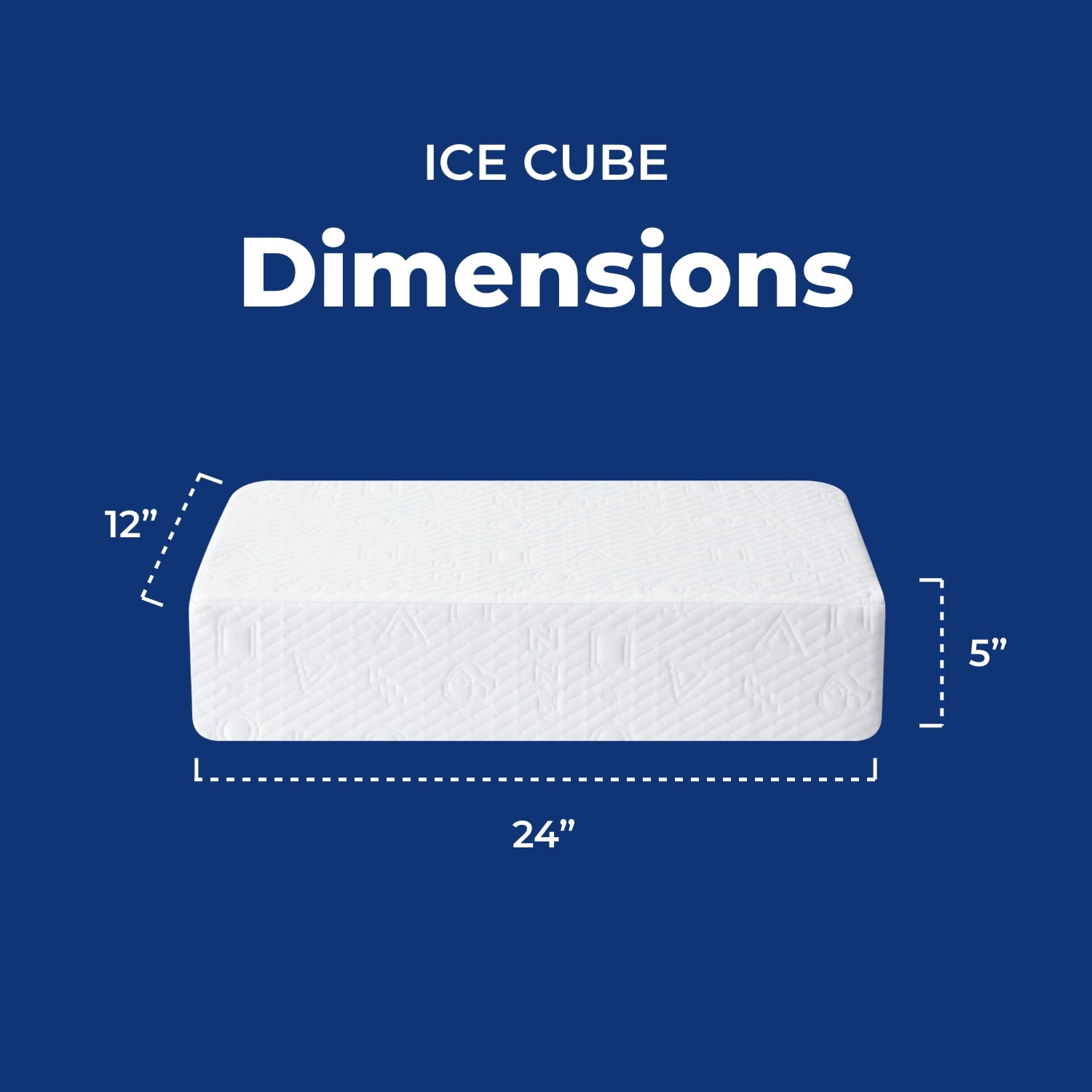 (2 pack) Ice Cube Cooling Memory Foam Bed Pillow (1 Count)