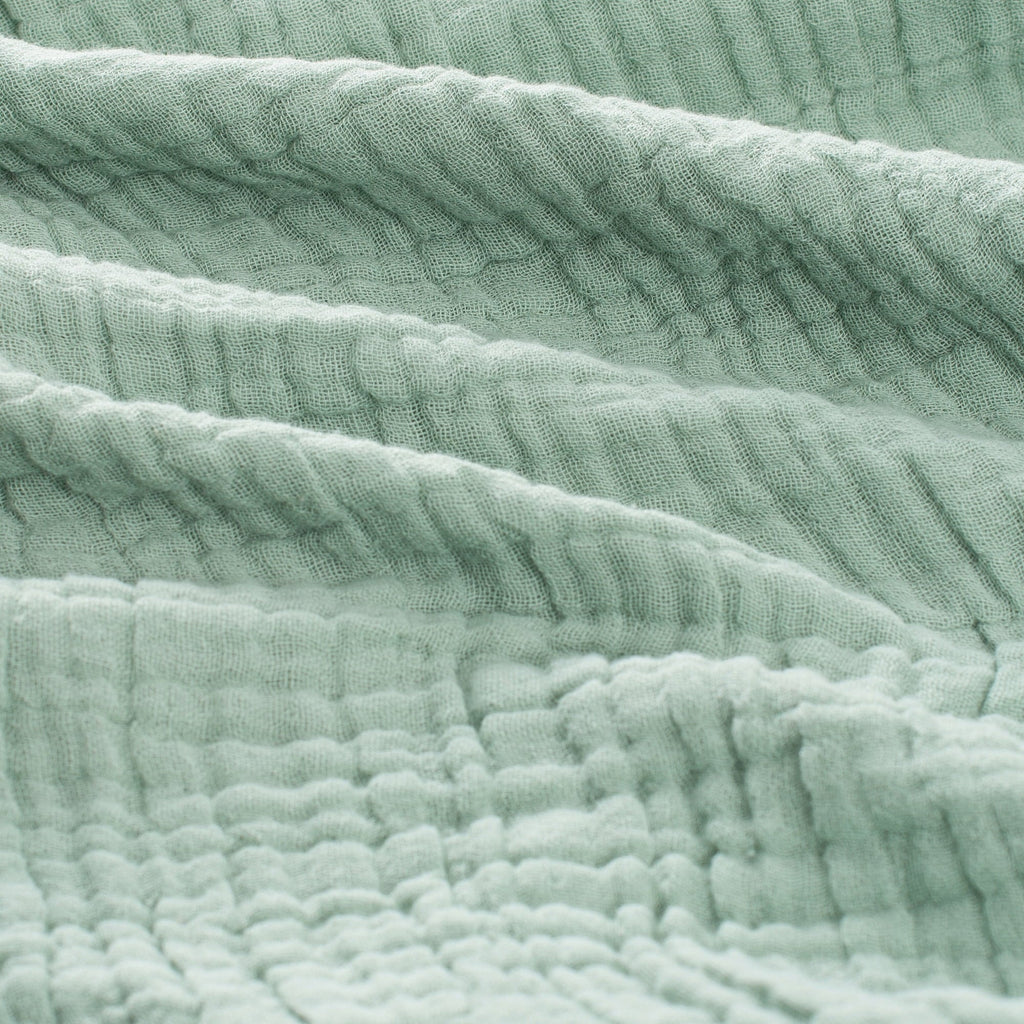 100% Cotton Muslin Throw Blanket Gauze Blankets for Adults Soft Throws for Bed and Couch, 50" x 70" Sage Green