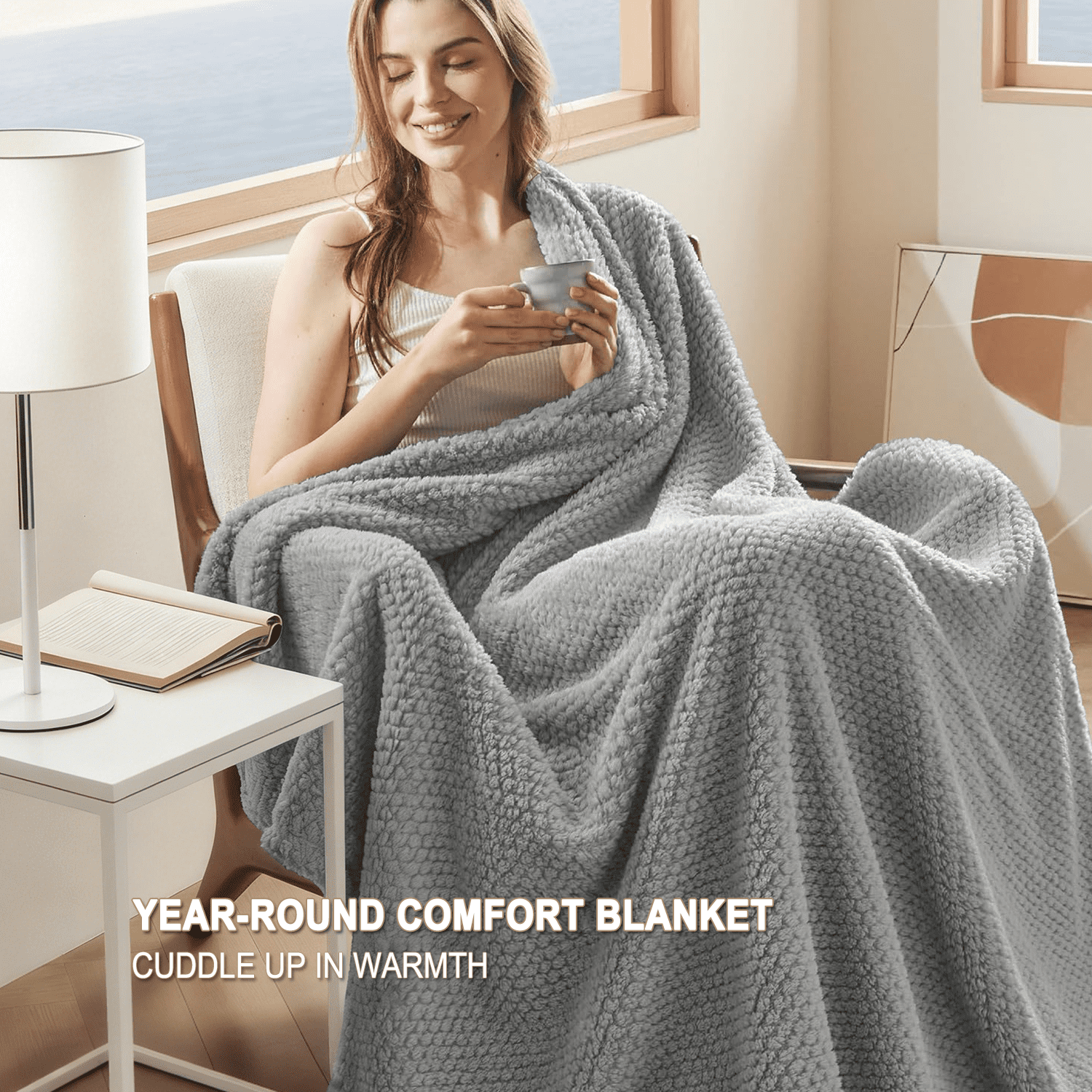 Soft Jacquard for Couch, Waffle Weave Fuzzy s for Home Decor, Lightweight and Warm Bed s for Bed Sofa Office Travel