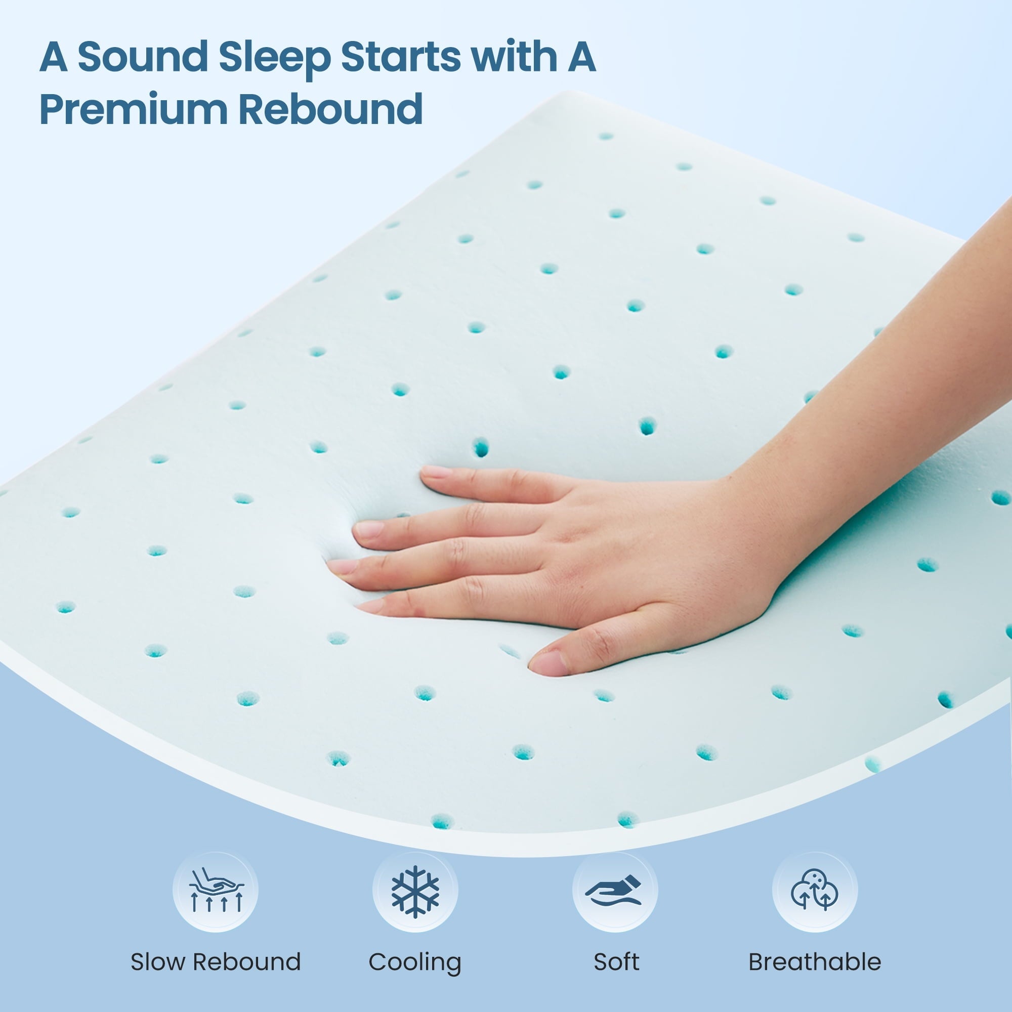 Gel Memory Foam Pillow for Bed, Adjustable Height Bed Pillow with 0.8" Removable Insert, Ergonomic Neck Support for S...