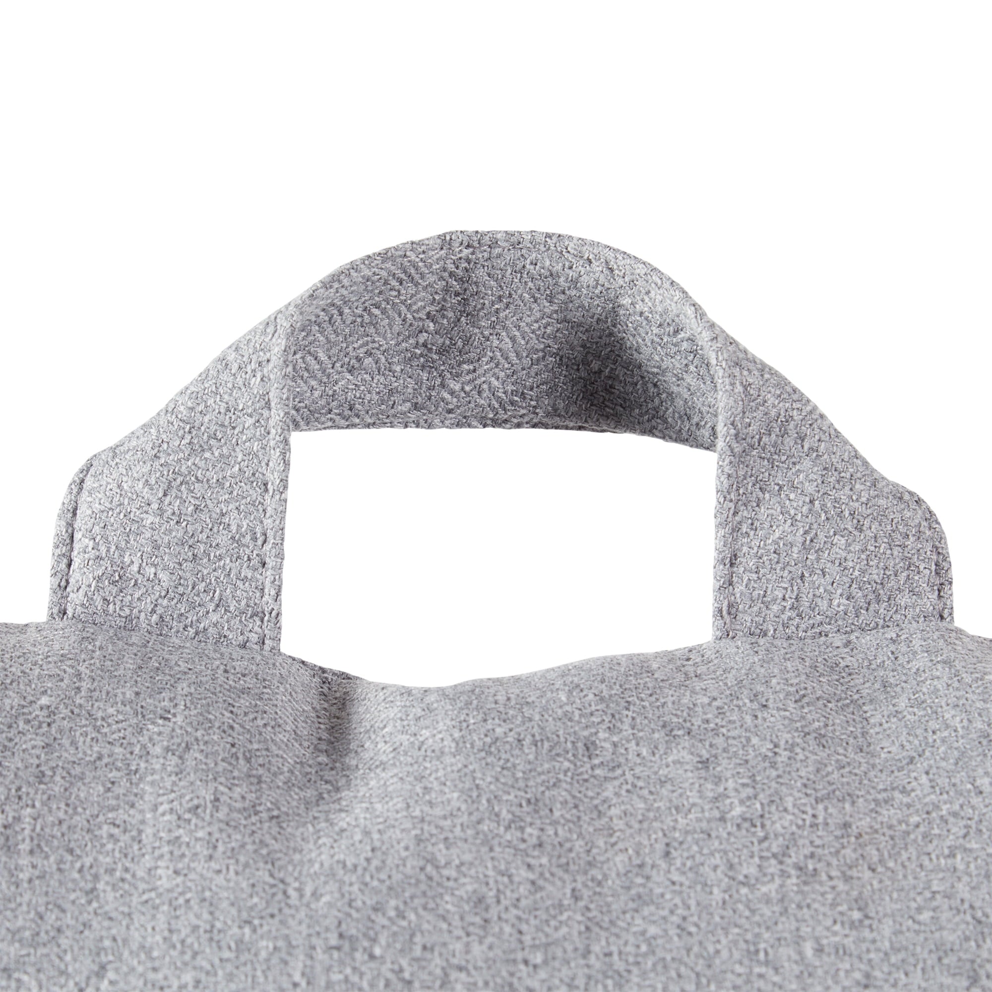 Jumbo Cement Gray Polyester Bed Rest Pillow
