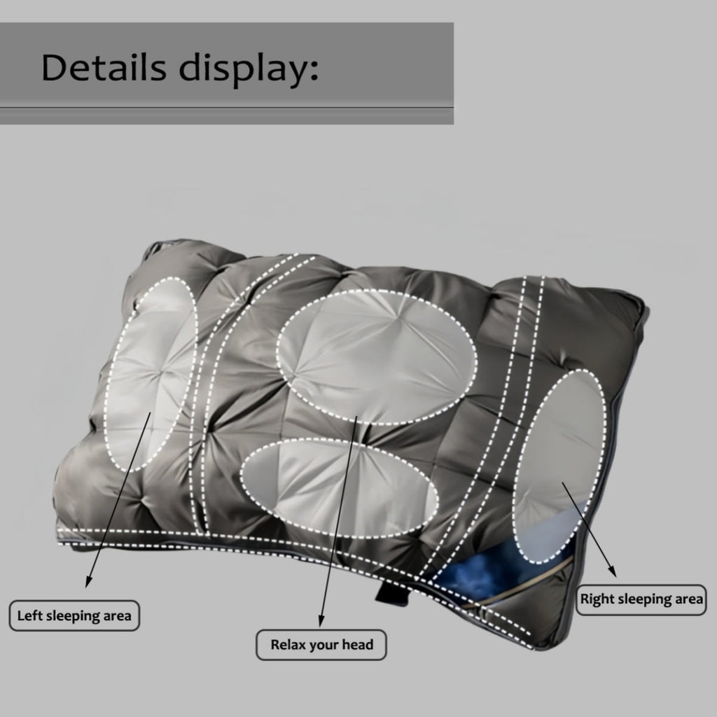 twisted bed pillow-highly breathable large pillow for lateral/supine/prone sleepers, 29 x 19 inch pillow for family b...
