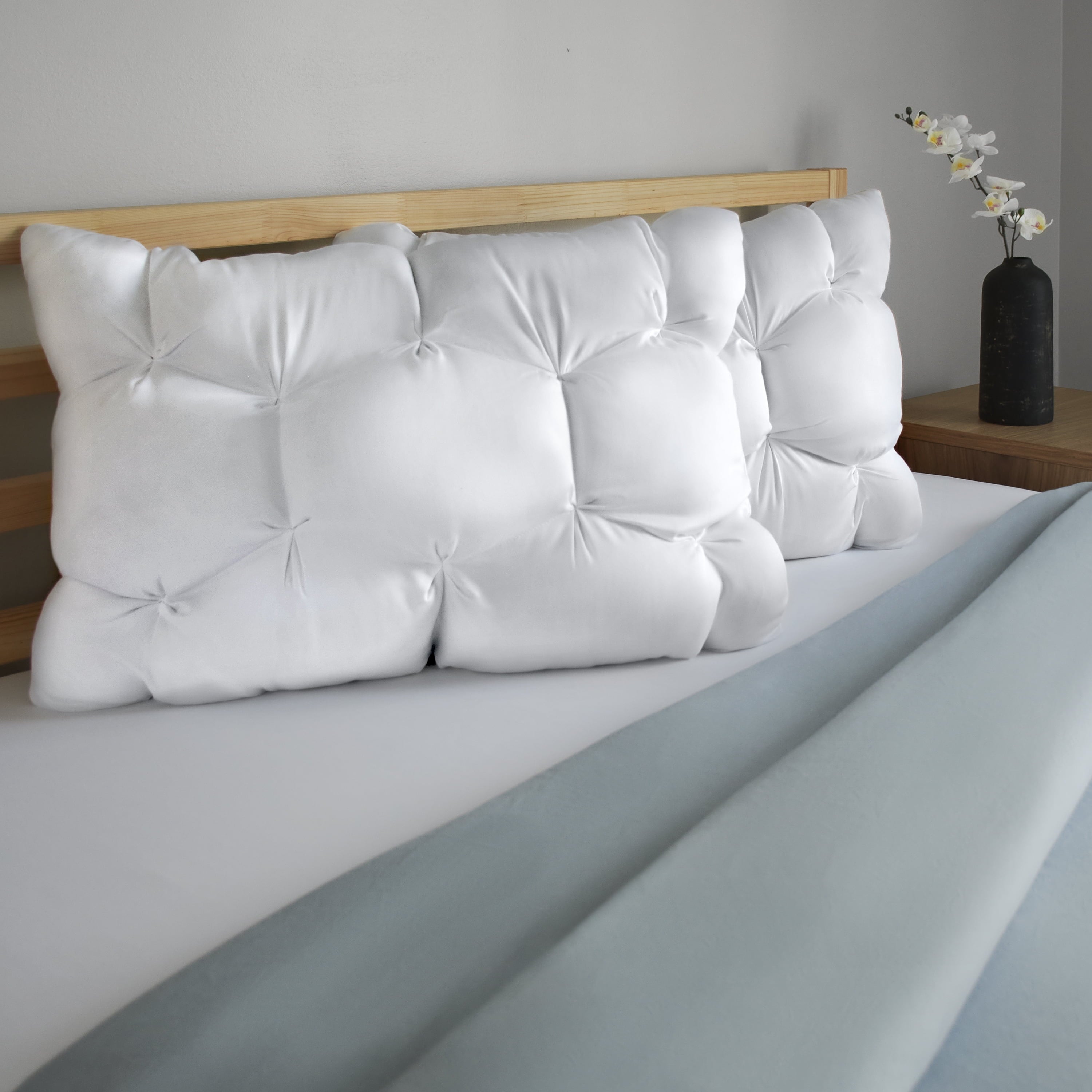 Down Alternative Cloud Luxe Bed Pillows, Standard/Queen - Adaptive Huggable Core (2 Pack)