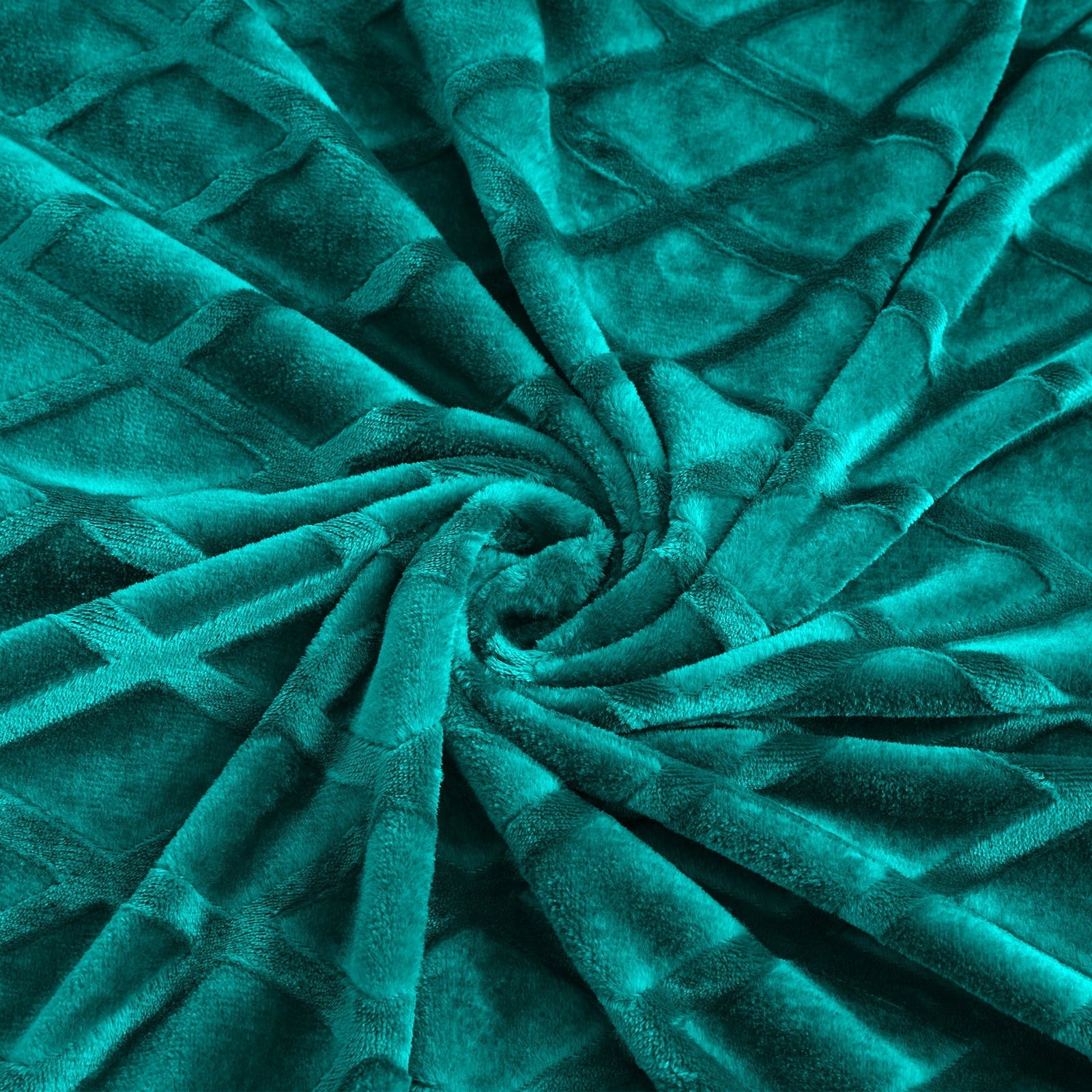 Large Soft Throw Blanket for Couch, 50x70 Inches Diamond Geometry Pattern Velvet Fleece Blanket, Cozy, Warm and Light...