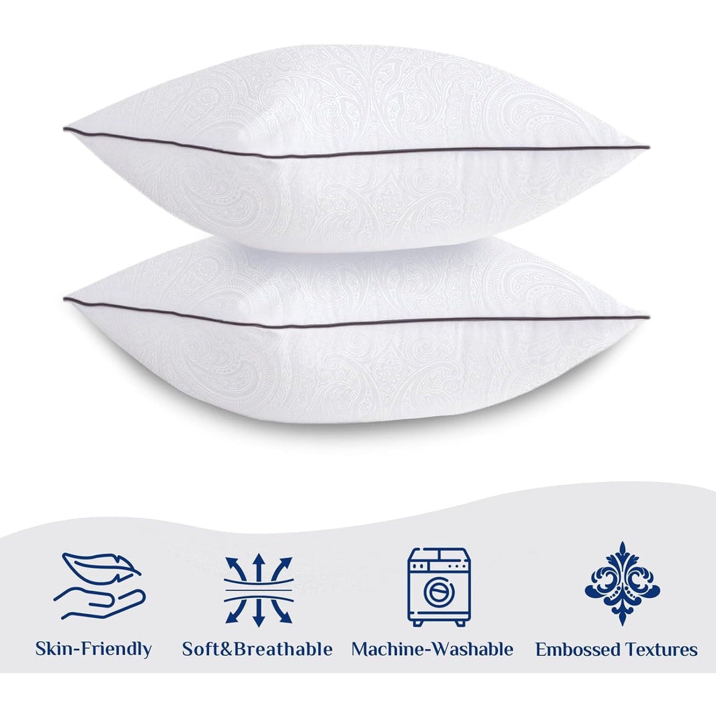 for Sleeping, Soft and Supportive Throw for Couch, Bed and Sofa, Down Alternative Pillow, 26x26 Inches