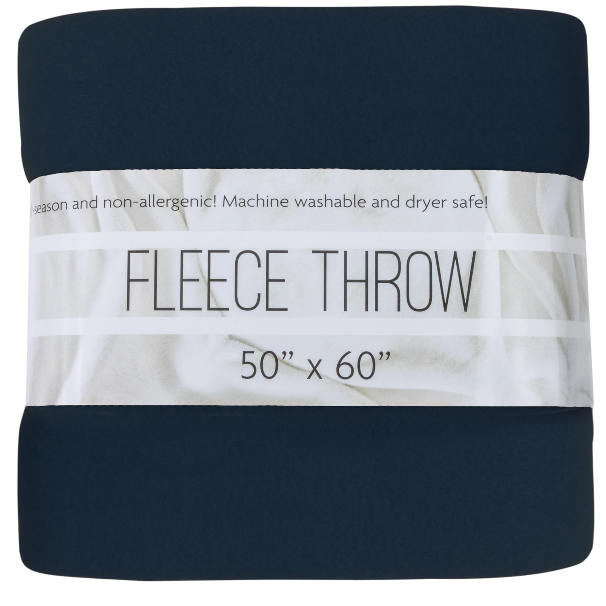 24 pack Trail maker 60”L x 50”W Solid Color Hypoallergenic Fleece Throw Blankets in Assorted Colors