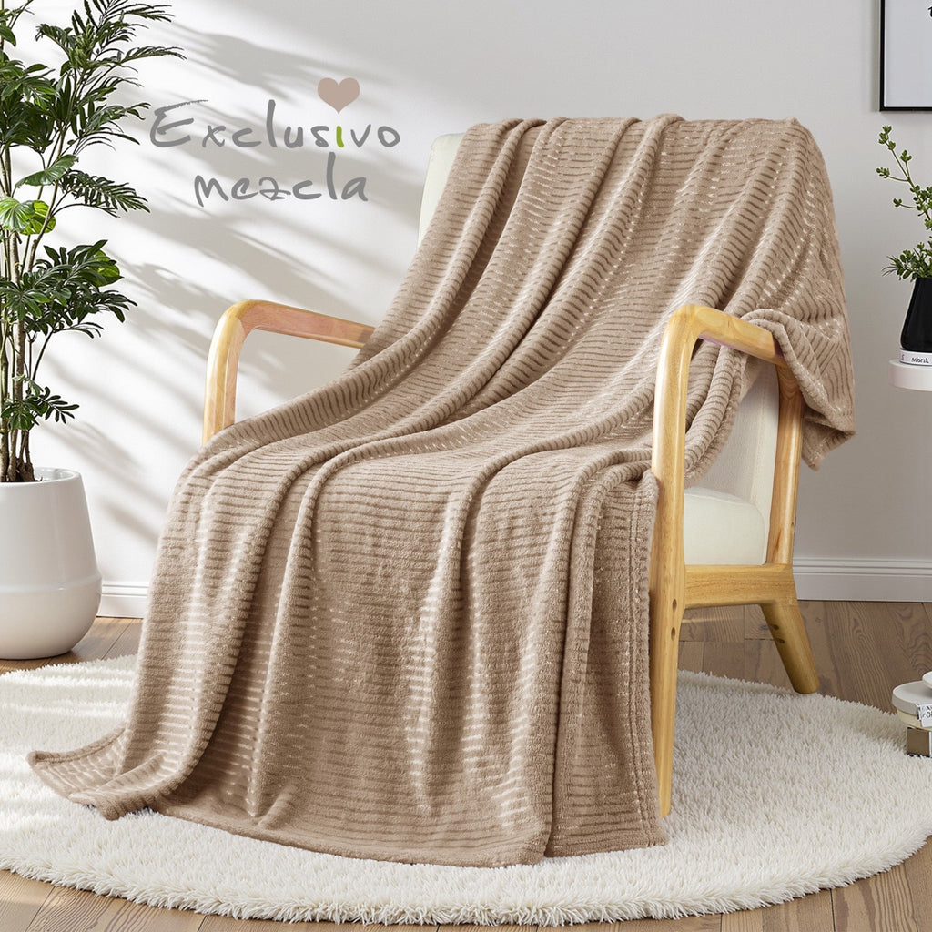 Soft Throw Blanket, 50"x60", Camel