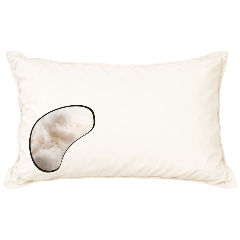 100% Organic Cotton Pillow with Organic Cotton Cover - GOTS CERTIFIED - Adjustable Loft, Head Neck Pain Relief, Back ...