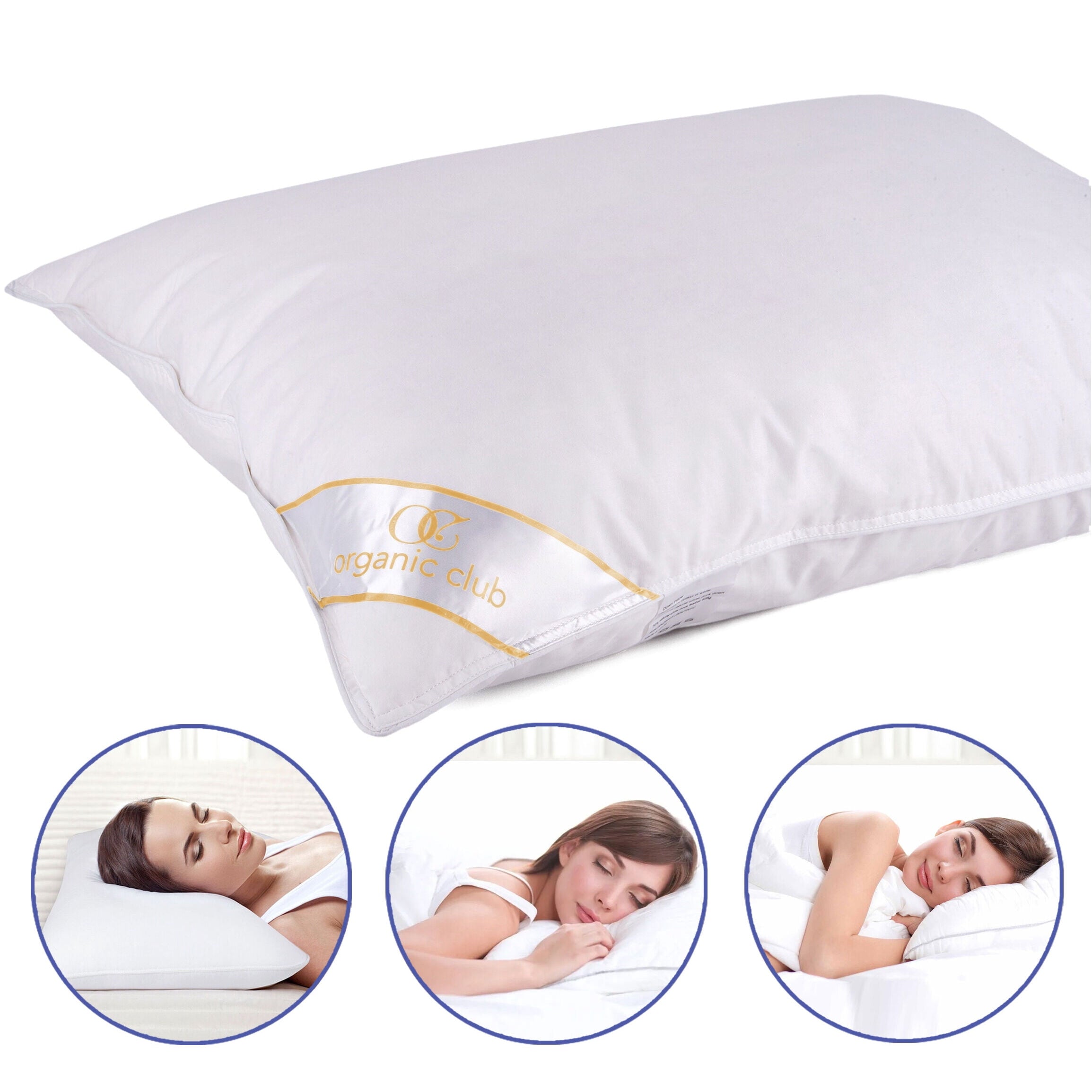 Queen Size Camel Wool-Filled Pillow 20x28" (50x70 cm) Bed Pillow for Sleeping Washable Cotton Pillow for Bed, 1 Count...